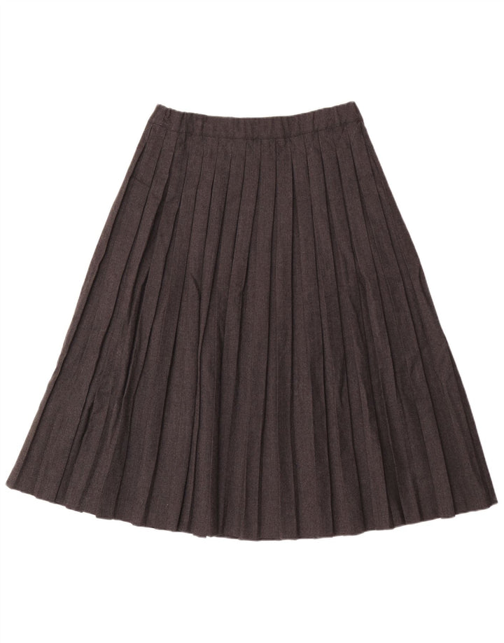 jupe plissée femme vintage IT 42 Medium W30 Laine Grise