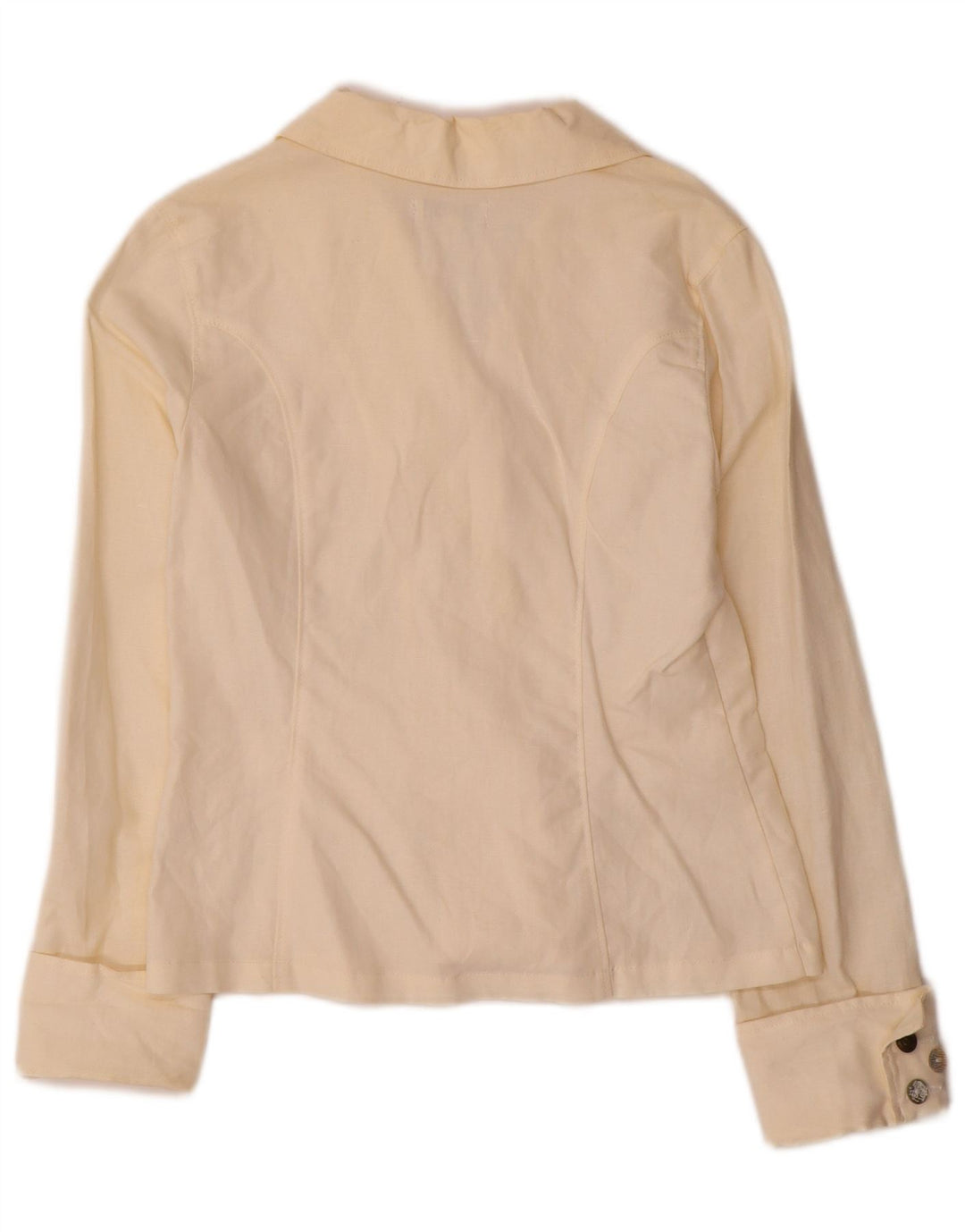 Kookai Veste blazer à 3 boutons pour fille 11-12 ans en lin blanc cassé
