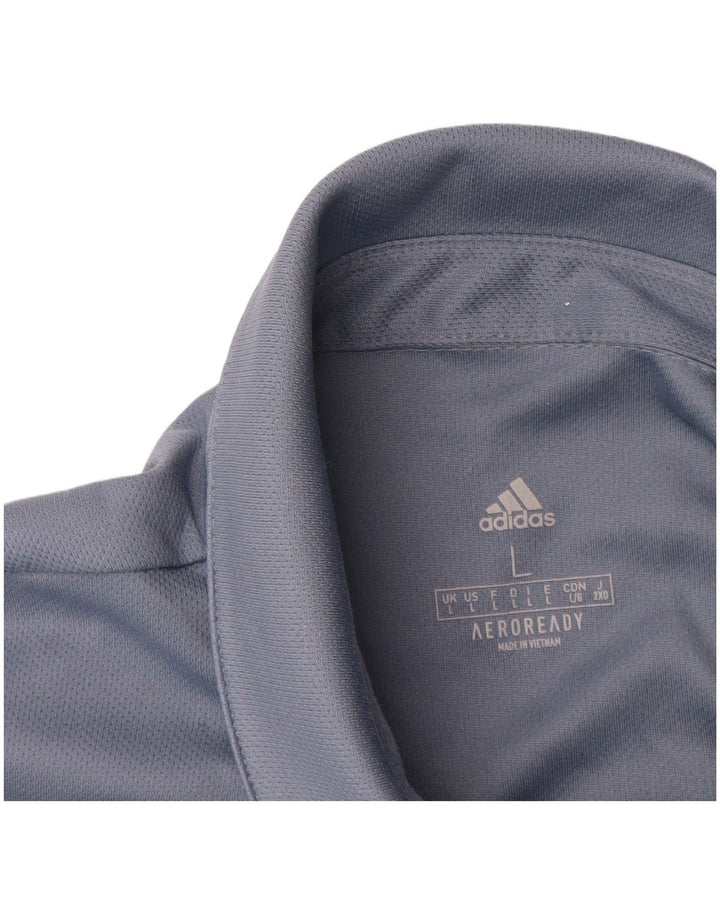 Adidas Homme Aeroready Polo Grand Bleu Polyester