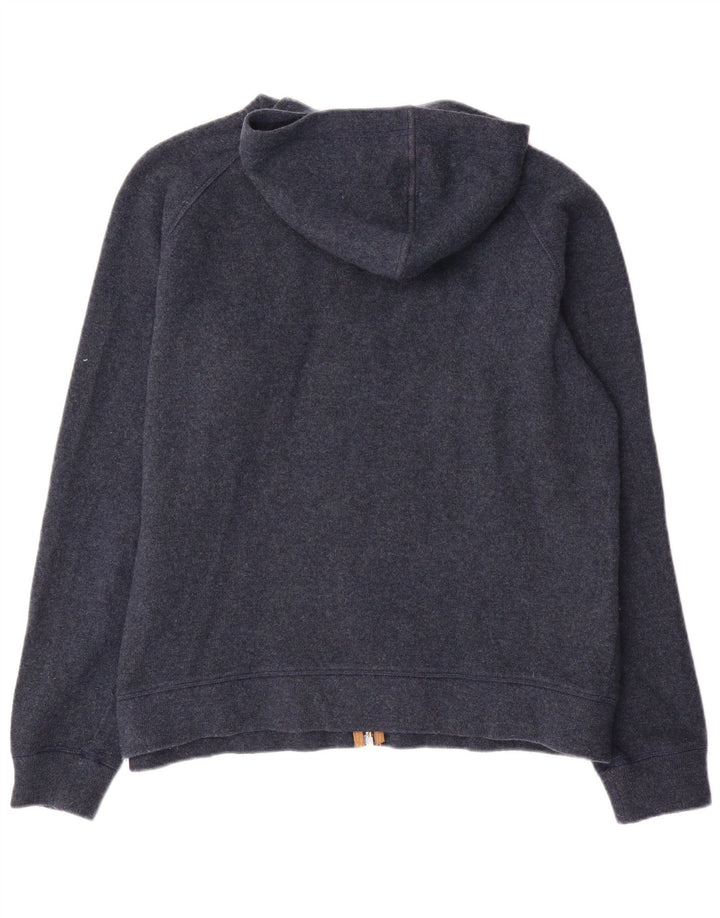Woolrich Pull à capuche zippé graphique pour homme 2XL en laine bleu marine