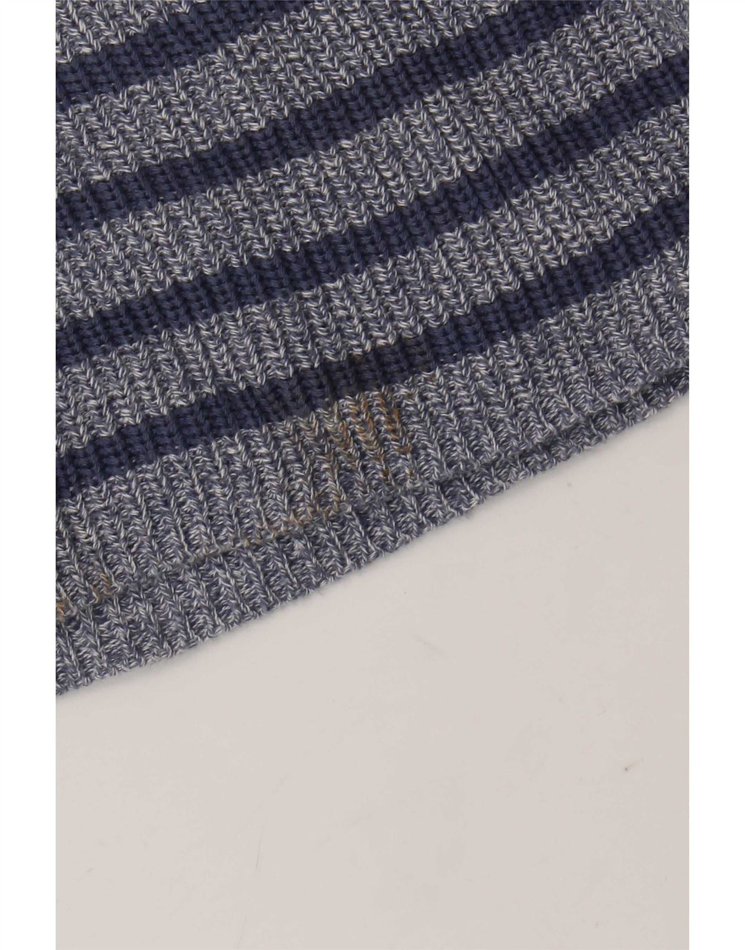 Zara Pull à col rond pour homme en coton rayé bleu grand