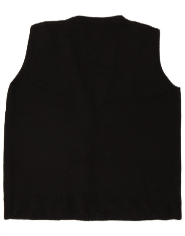 Marks & Spencer Pull cardigan sans manches pour femme UK 12 Noir moyen