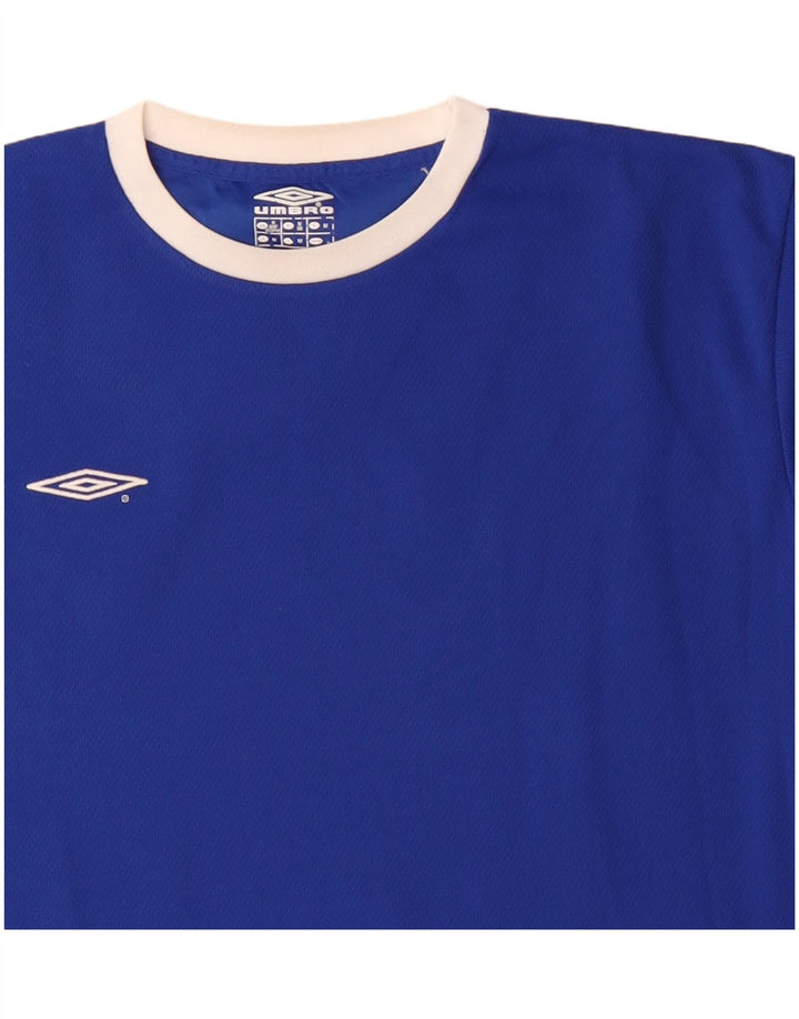 Umbro T-Shirt Homme Bleu Moyen Polyester