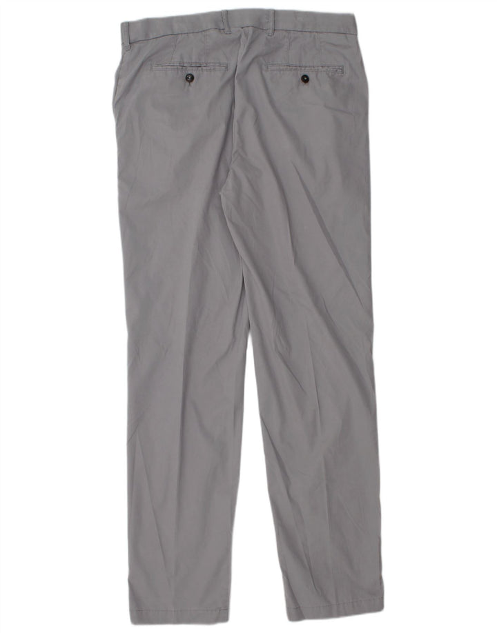 Marks & Spencer Pantalon Chino Coupe Regular Blue Harbor Homme W34 L33 Gris