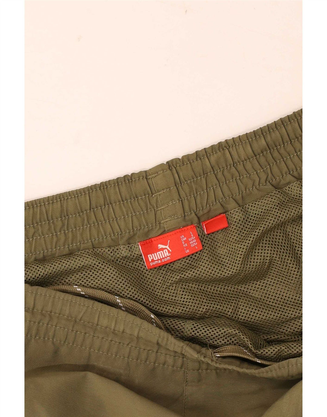 Puma Short de Sport Homme Kaki Large