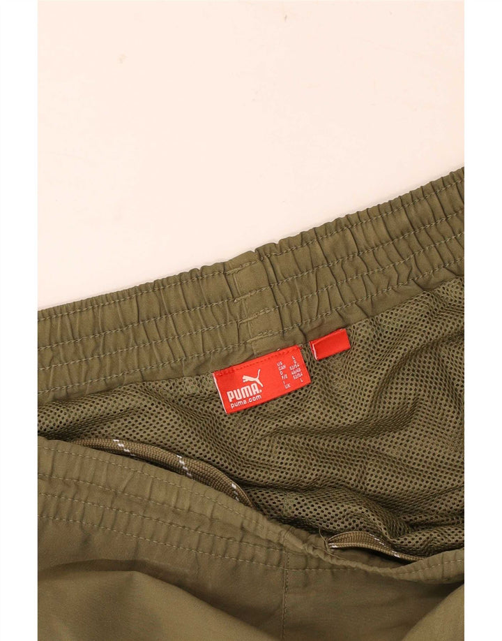 Puma Short de Sport Homme Kaki Large