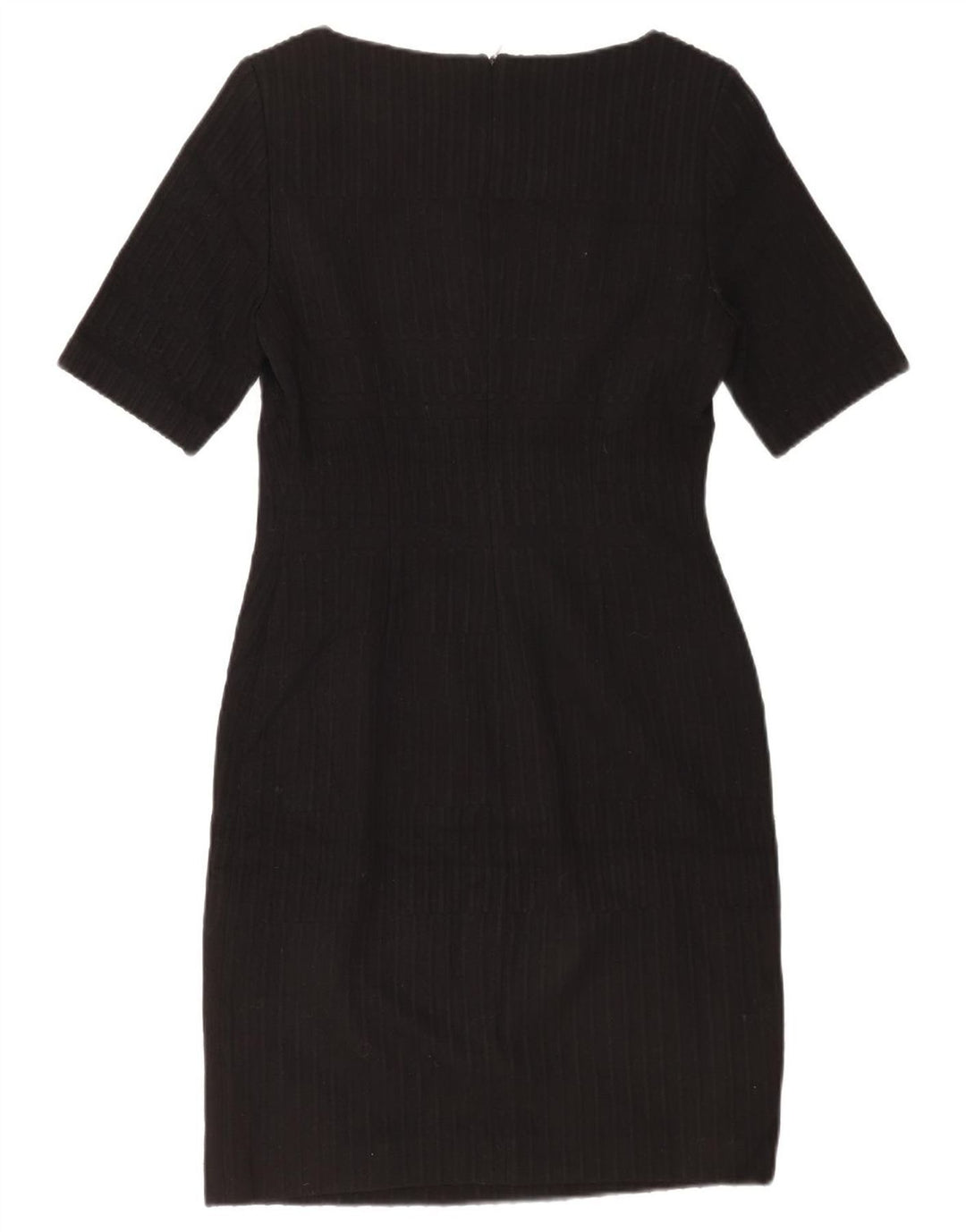 Hugo Boss Robe fourreau pour femme UK 12 Medium Noir Rayé