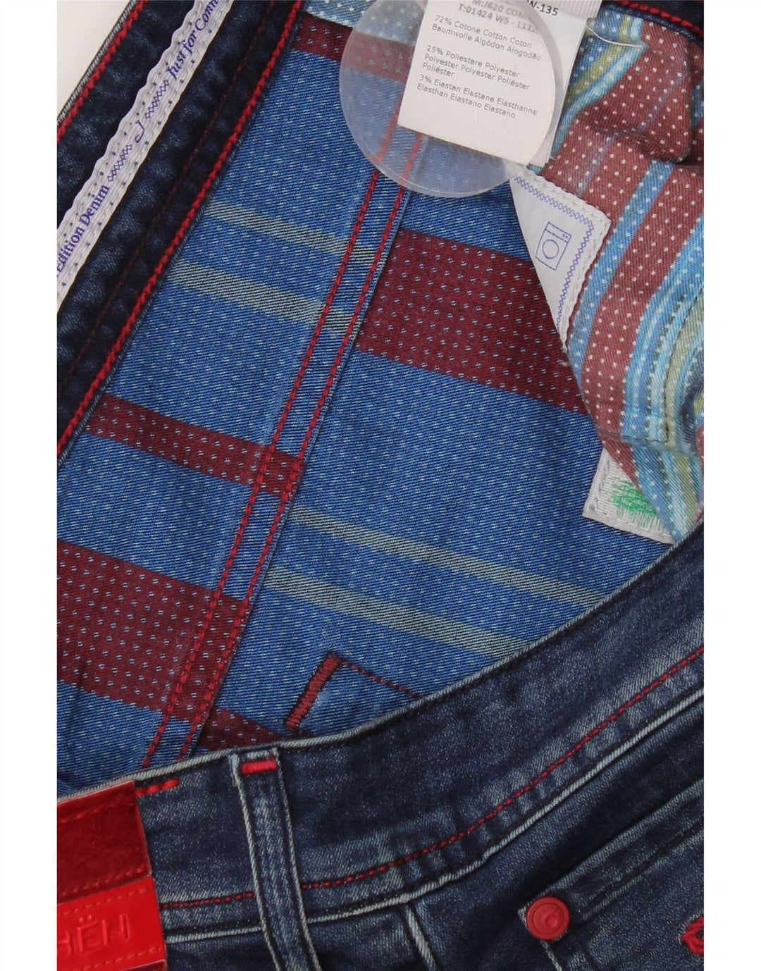 Jacob Cohen Jean Slim Femme W34 L31 Bleu Coton