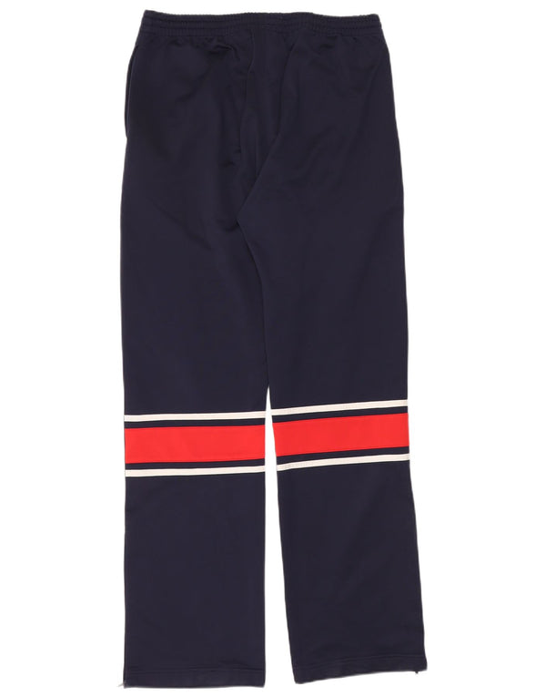 Fila Mens Tracksuit Trousers Small  Navy Blue Colourblock Polyester