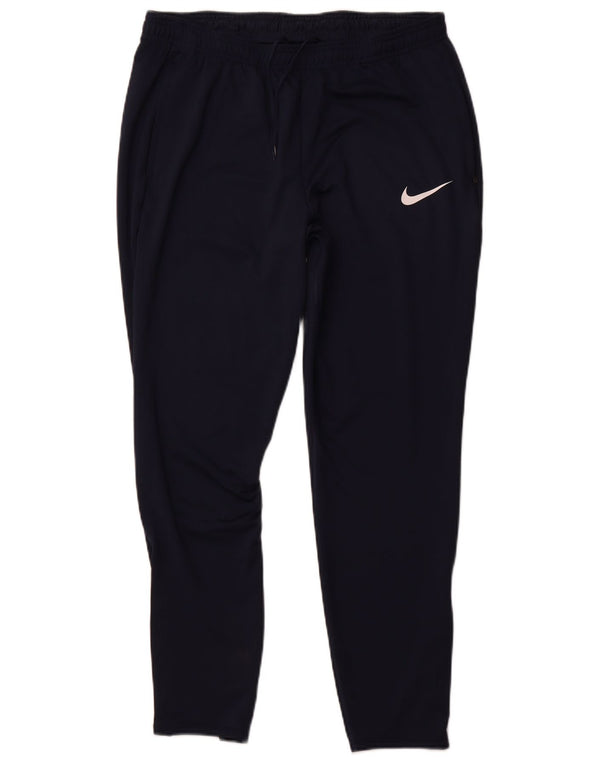 NIKE Pantalon de survêtement Dri Fit Slim Fit pour hommes, grand, bleu marine, polyester