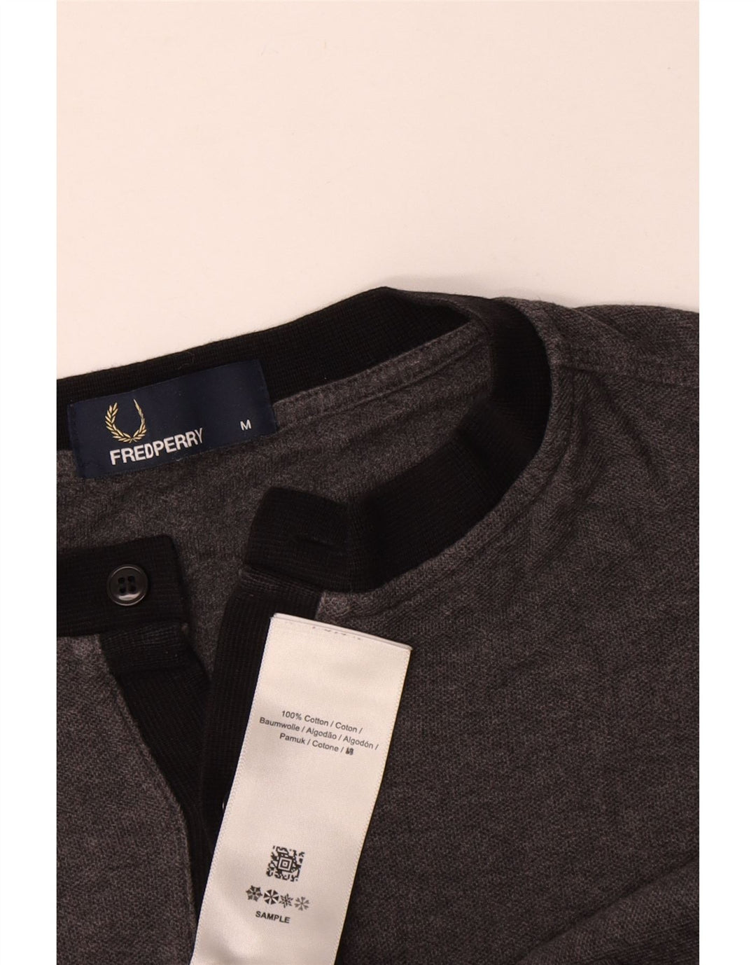 Fred Perry T-Shirt Homme Gris Moyen Coton