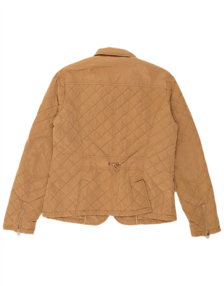 Massimo Dutti Veste matelassée pour femme UK 14 Large Beige Polyester