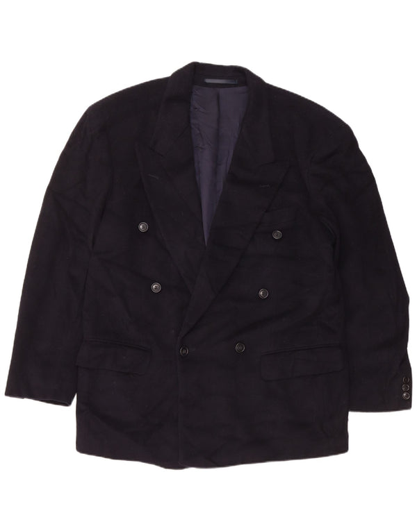 Hugo Boss Veste blazer à double boutonnage pour homme EU 48 Bleu marine moyen Laine