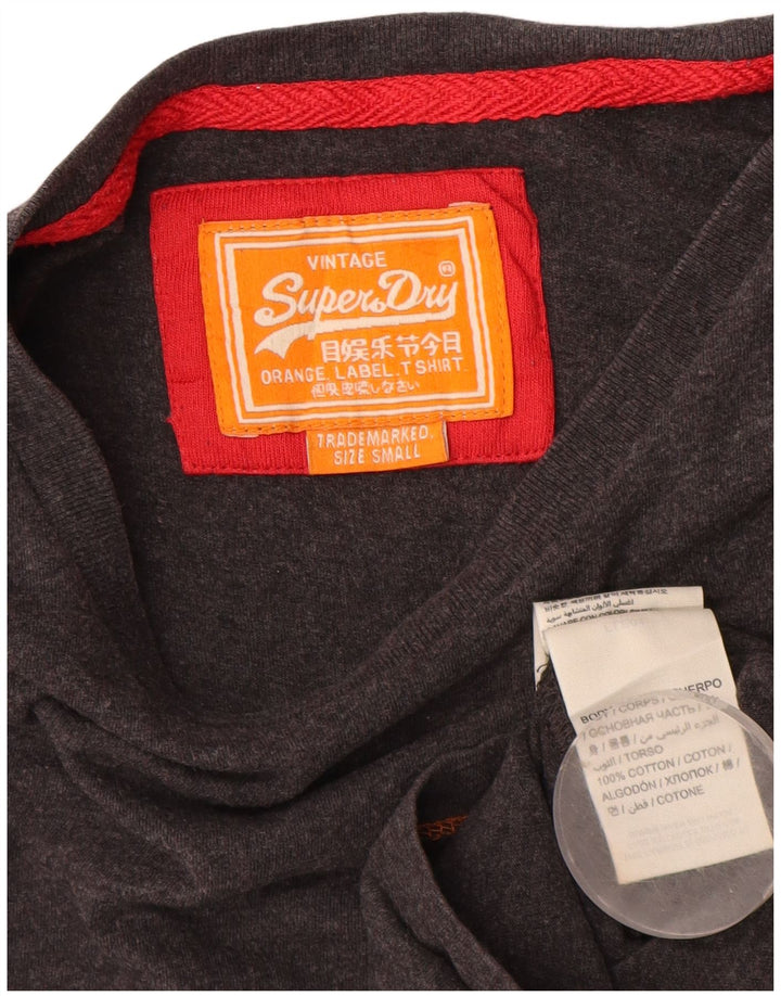Superdry T-Shirt Homme Petit Gris Coton
