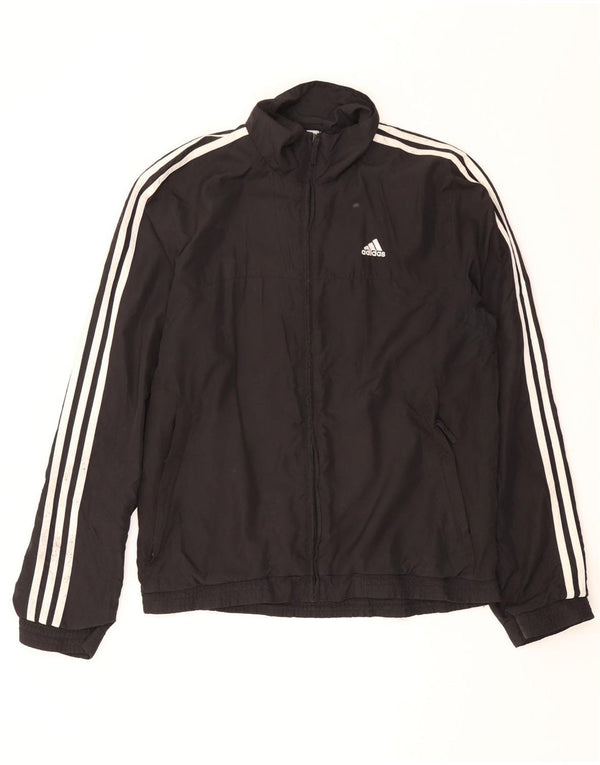 Adidas Veste de survêtement pour homme UK 36/38 Petit Noir Polyester