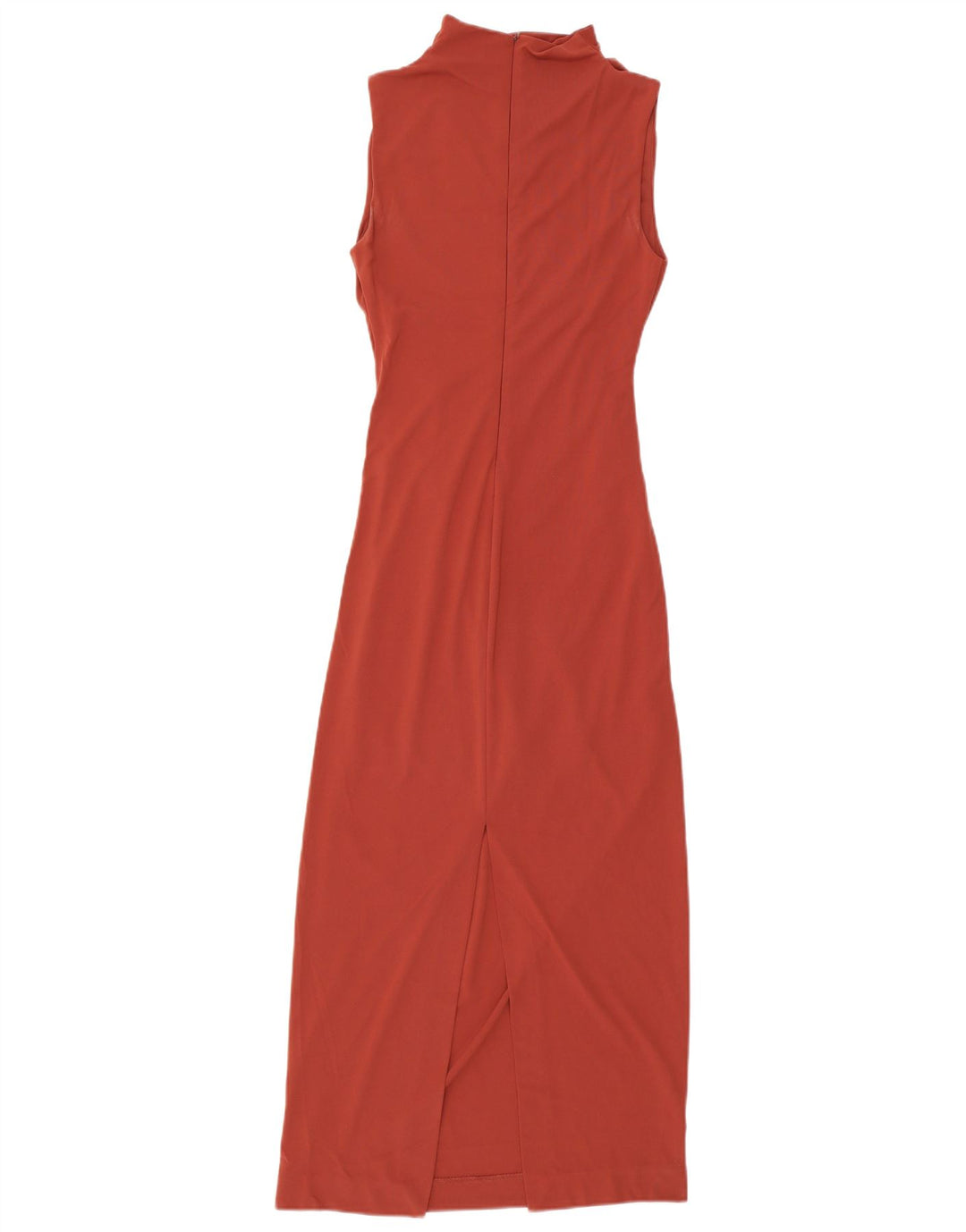 Zara Robe longue sans manches pour femme UK 10 Petit Rouge