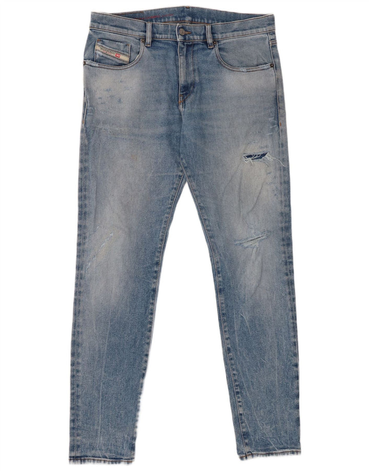 Jean Slim Femme Diesel W33 L32 Bleu Coton