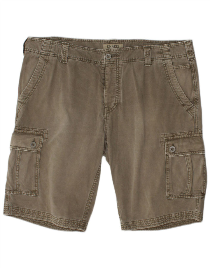 CALVIN KLEIN Short cargo slim régulier pour hommes W36 grand kaki coton