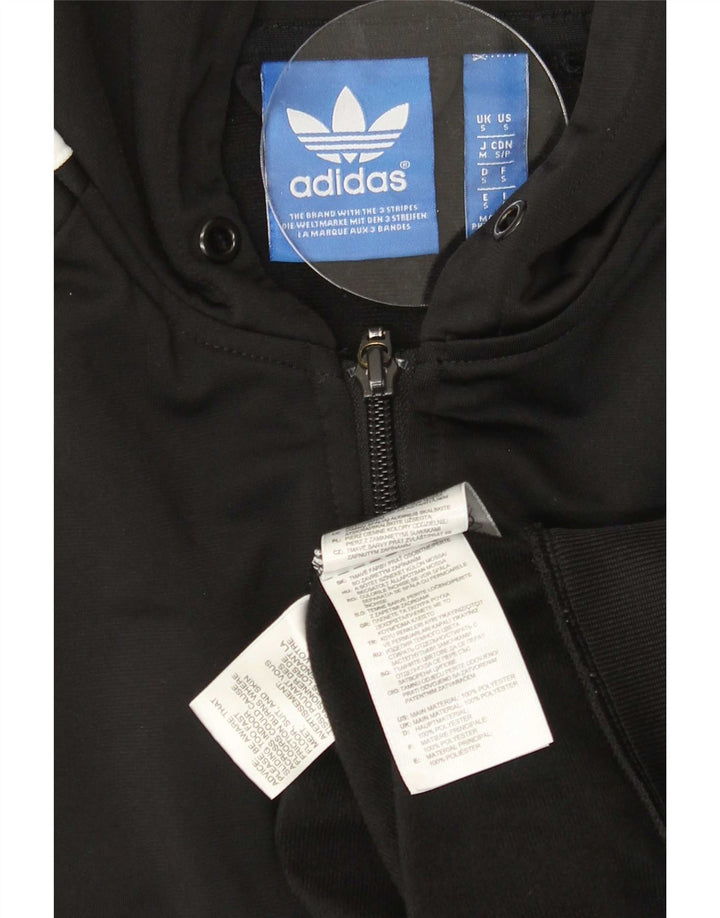Adidas Pull à capuche zippé pour homme Petit polyester noir