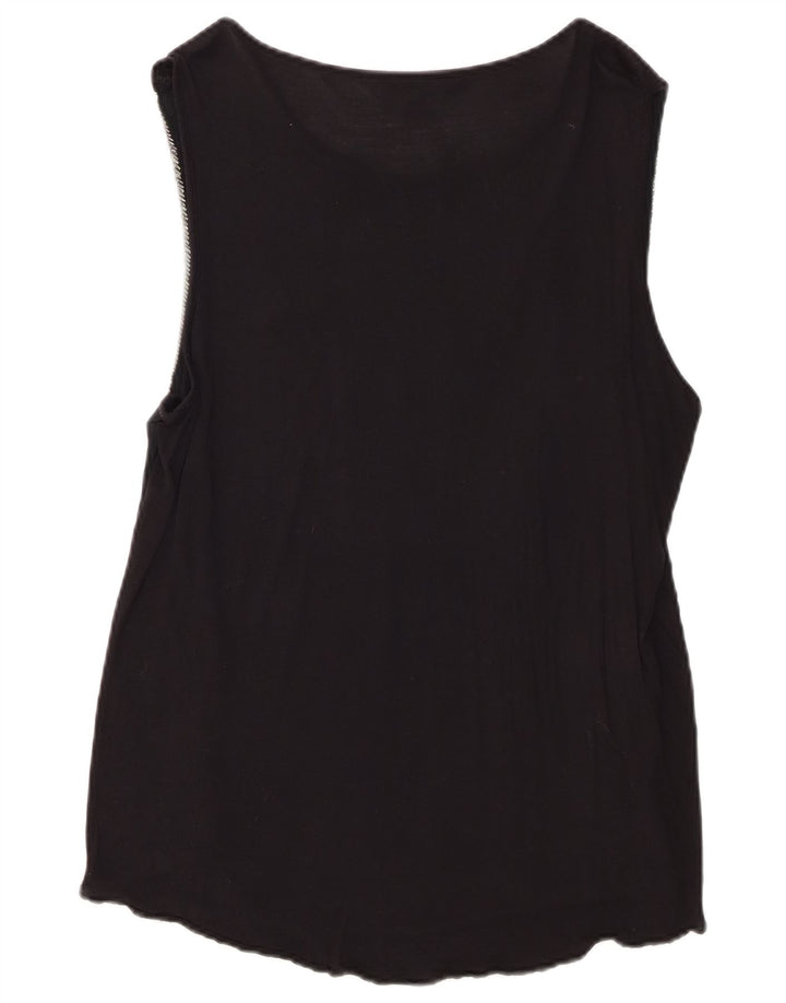Zara Chemisier sans manches pour femme UK 12 Noir moyen