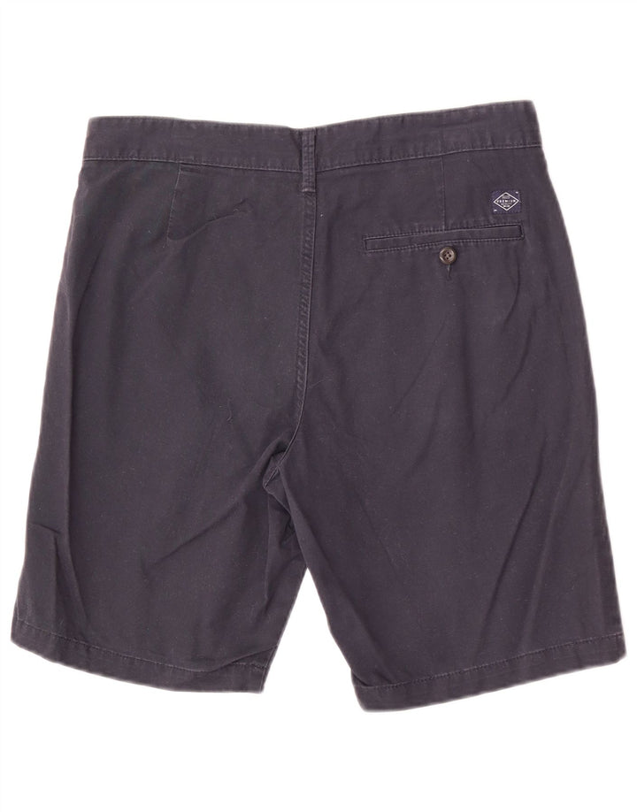 Marks & Spencer Short Chino Homme W30 Bleu Marine Moyen Coton