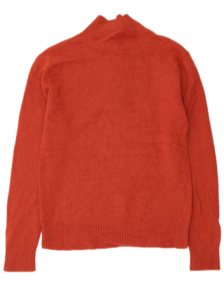 Timberland Pull à col zippé pour homme en laine d'agneau orange