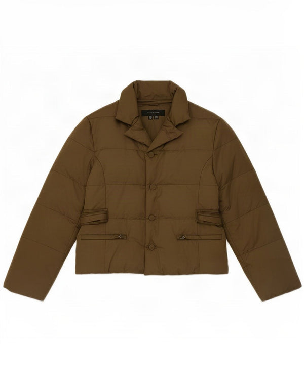 Zara Veste rembourrée pour femme UK 18 XL Nylon kaki