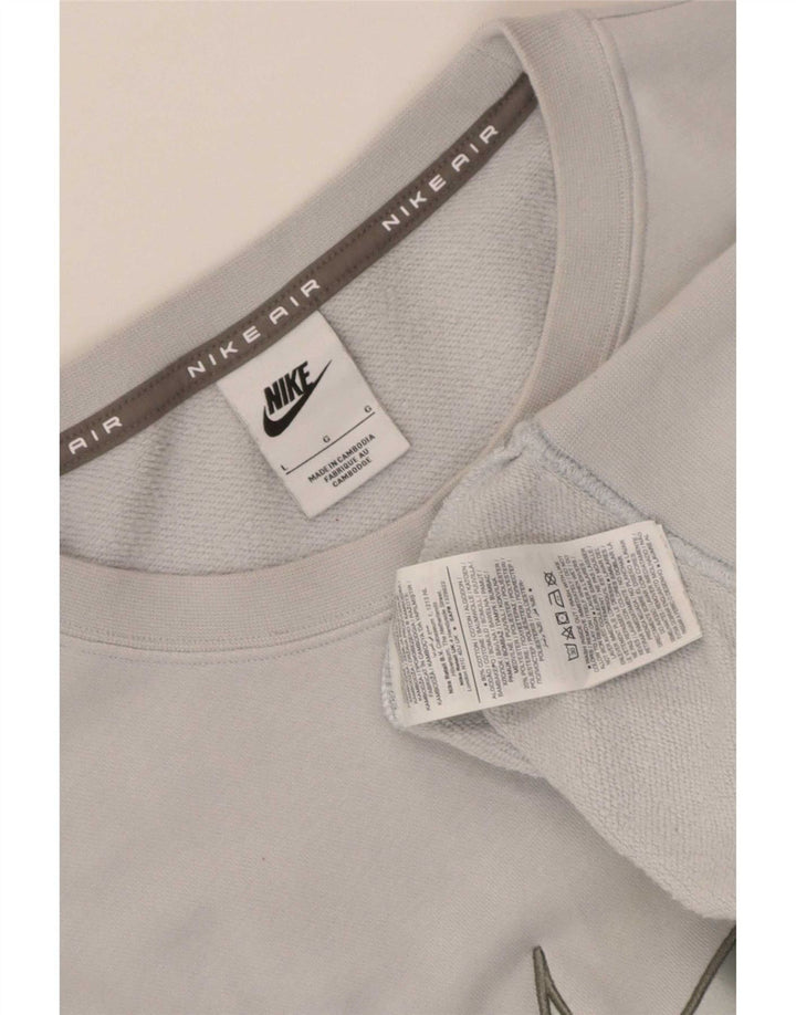 Nike Sweat-shirt graphique pour homme en coton bleu Taille L