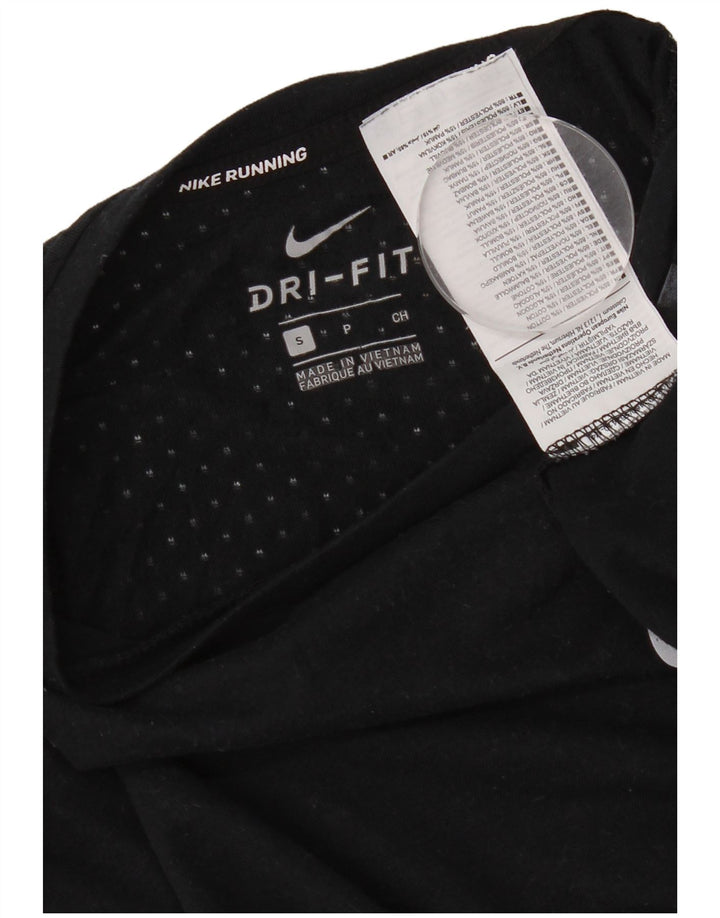 Nike Hommes Running T-Shirt Haut Petit Noir Polyester
