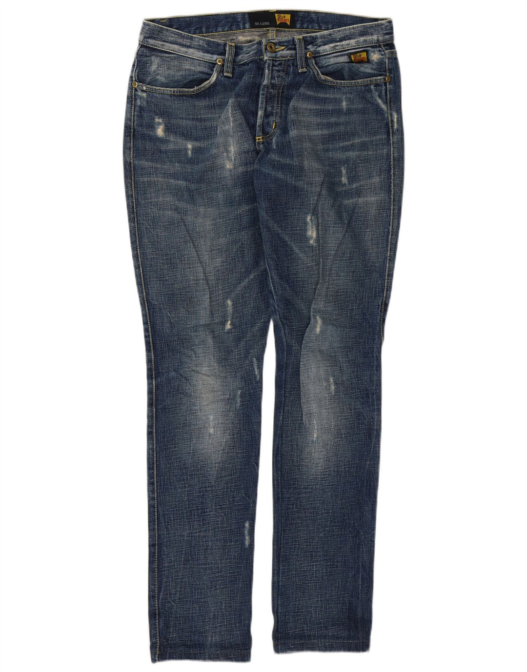Roy Rogers Jean slim De Luxe effet vieilli pour femme W30 L31 en coton bleu marine