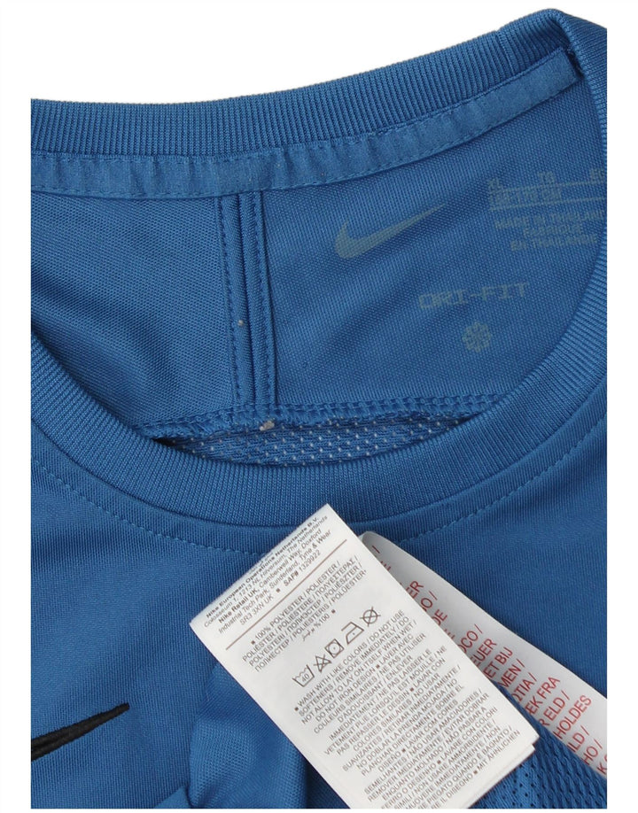 NIKE T-shirt Dri Fit pour garçon 13-14 ans XL Bleu Polyester Sports
