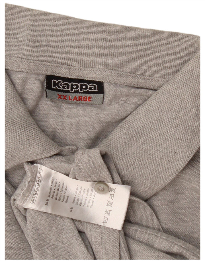 Kappa Polo Homme 2XL Gris Coton