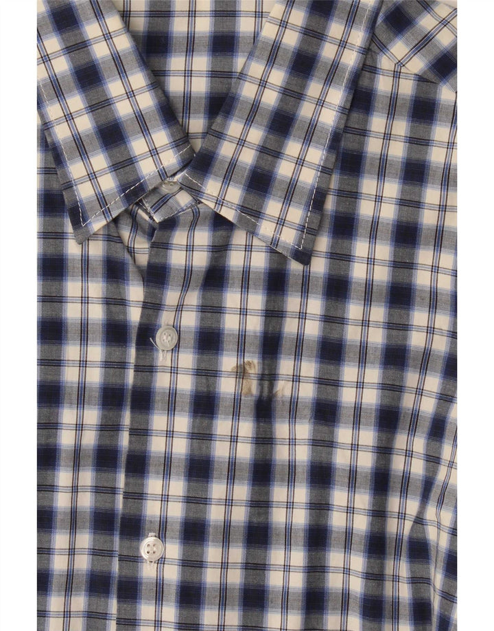 Naracamicie Chemise Homme Bleu Marine Moyen Carreaux Coton