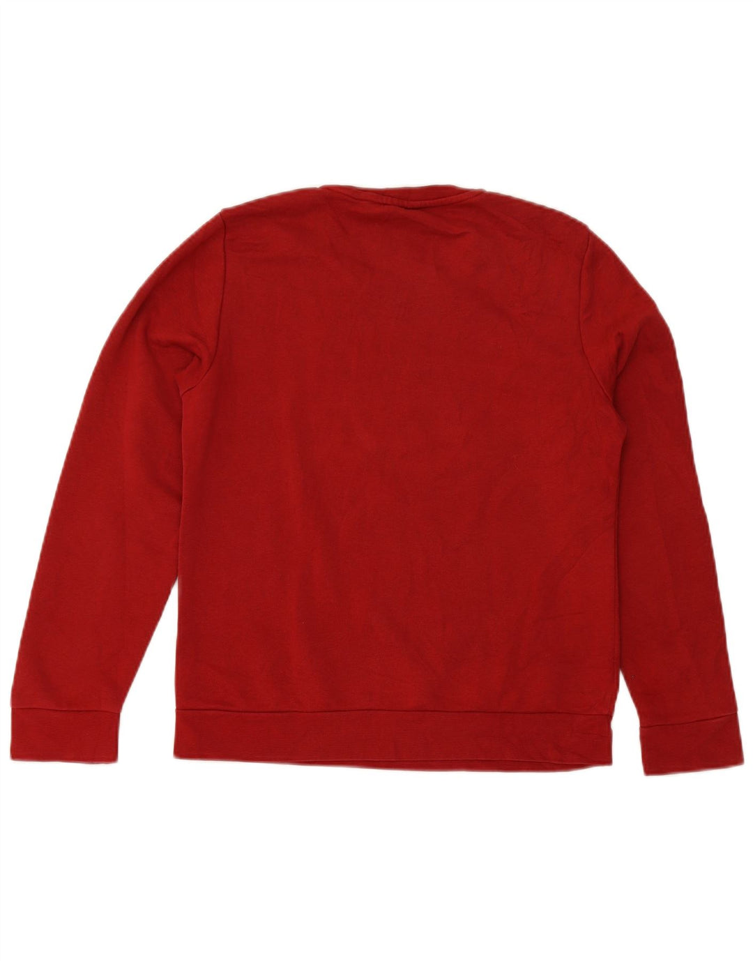 ADIDAS Sweat-shirt graphique pour femme UK 8/10 Petit coton bordeaux