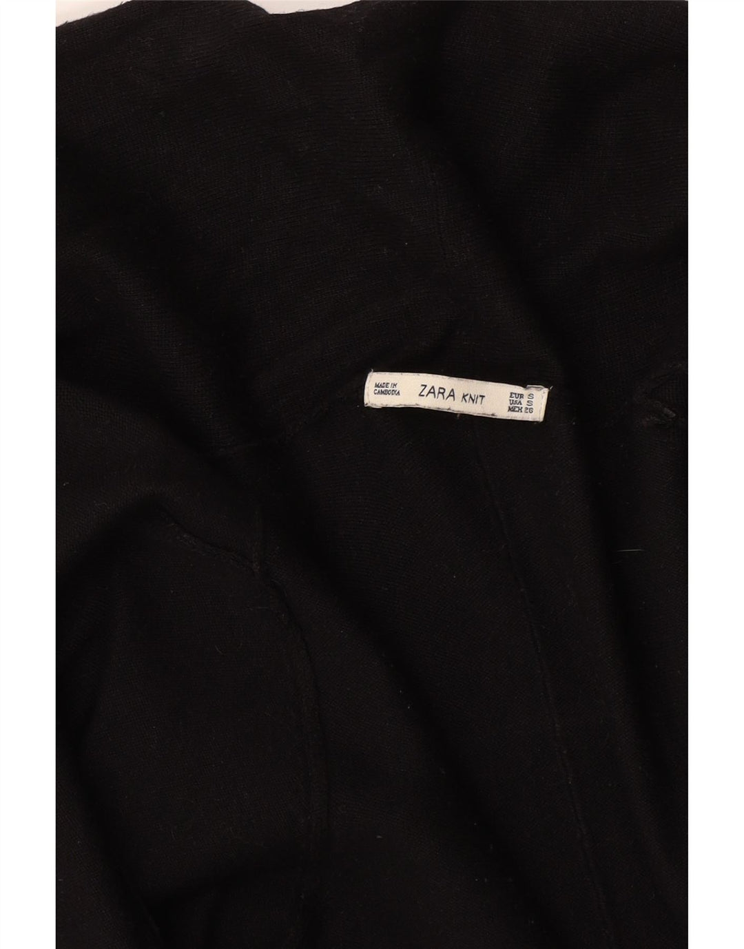 Zara Cardigan ouvert pour femme UK 8 Small Noir