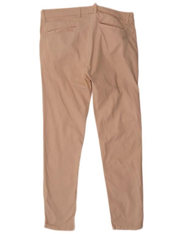 Zara Pantalon Chino Slim Homme EU 42 Large W32 L30 Coton Beige