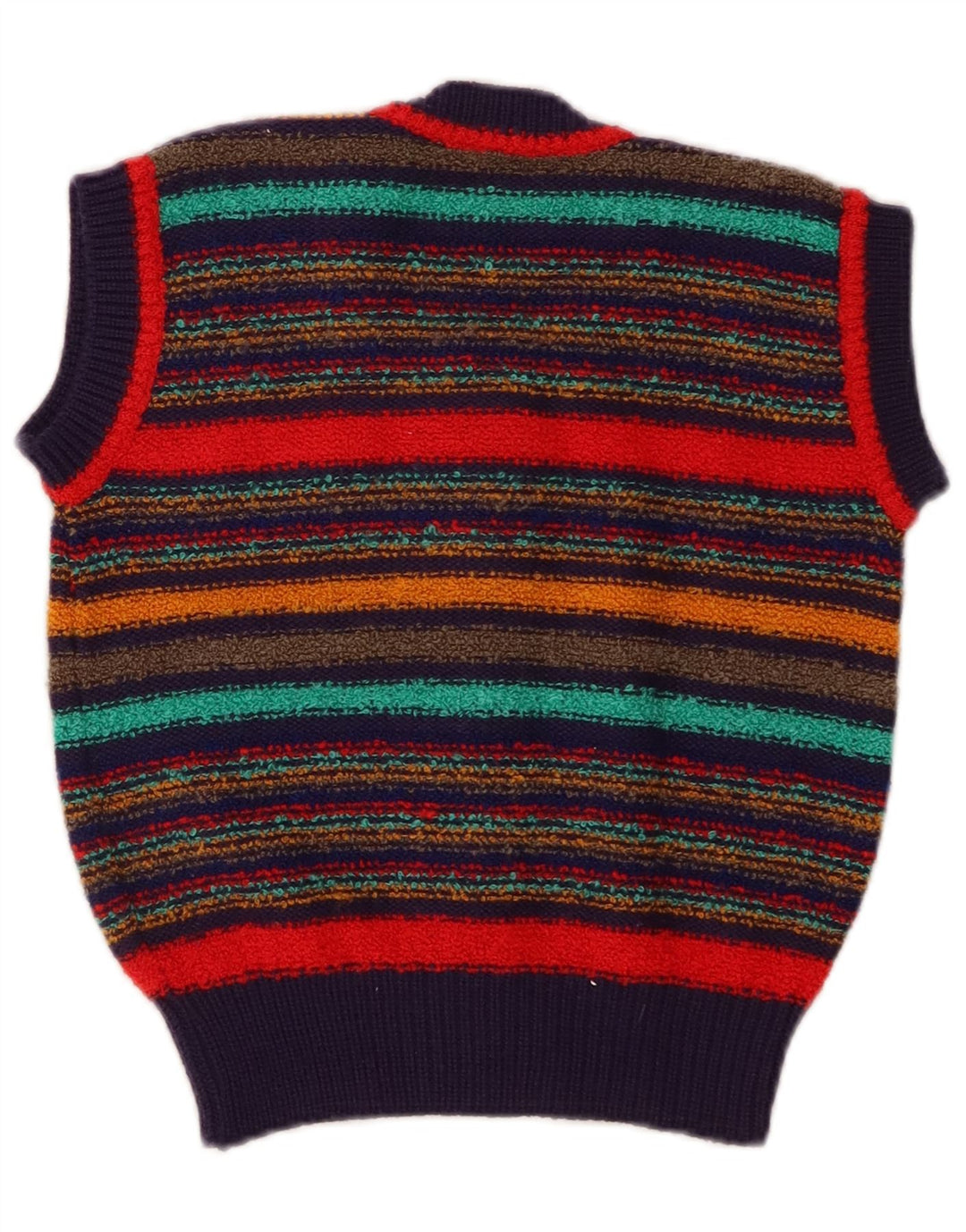 Brian Scott Femmes Crop Cardigan Pull EU 38 Moyen Multicolore Rayé