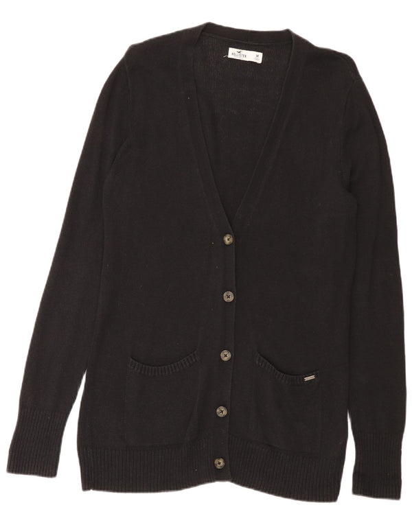 Hollister Pull Cardigan Femme UK 12 Coton Noir Moyen