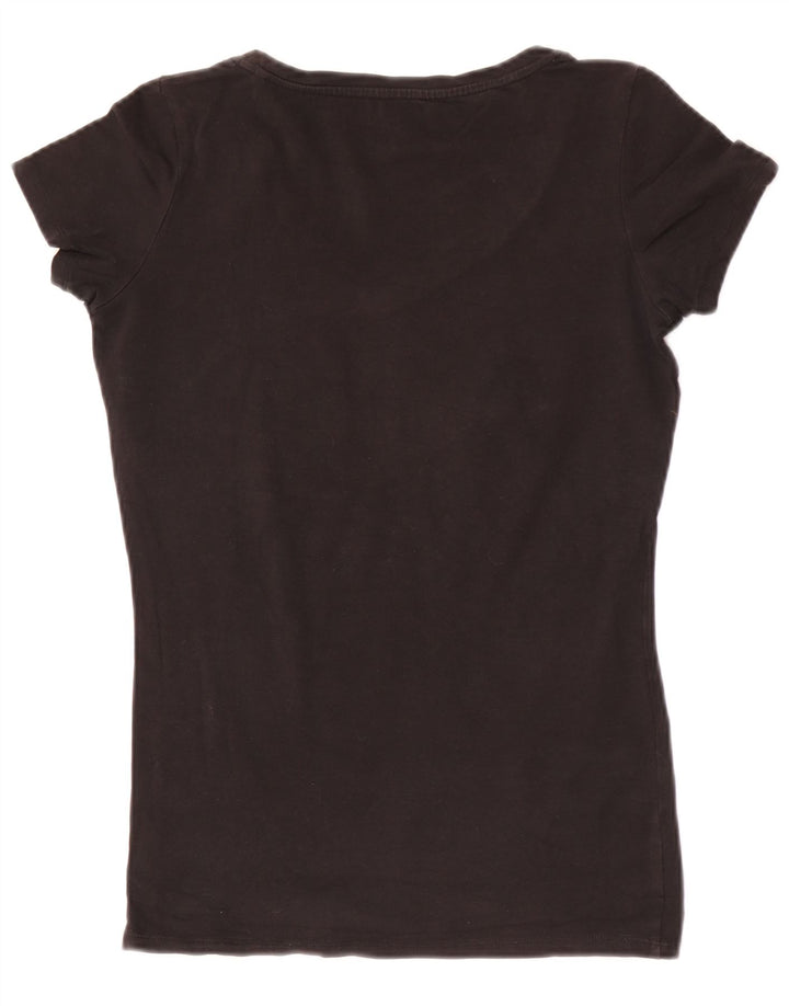 Guess T-shirt graphique pour femme UK 12 Noir moyen