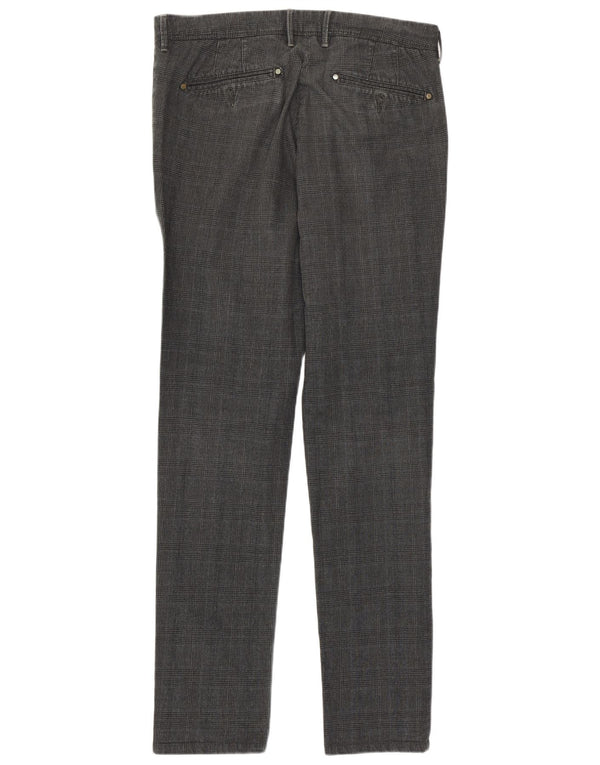 Pantalon Chino Slim Homme Rifle W30 L32 Gris Pied De Poule Coton