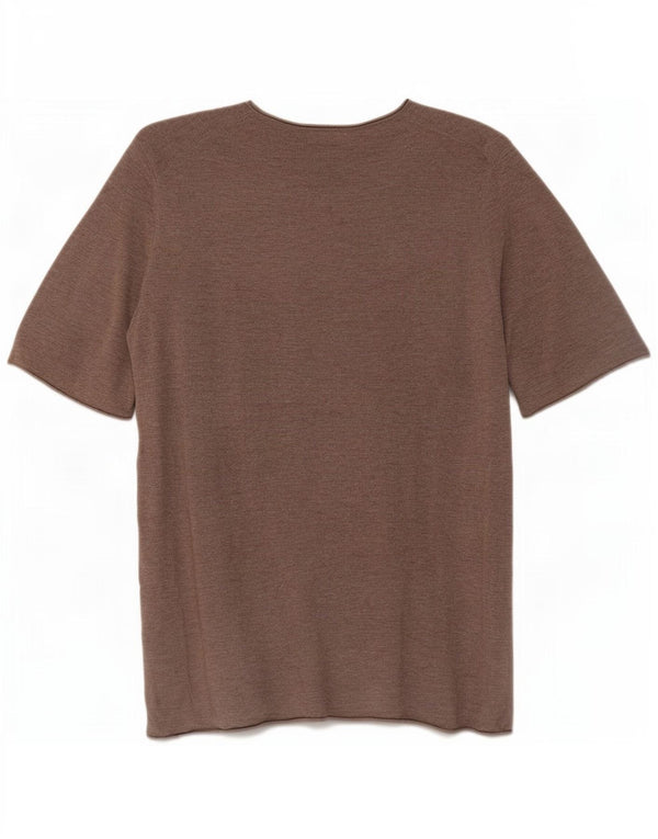 Massimo Dutti Pull à col rond pour femme UK 10 Petit Marron