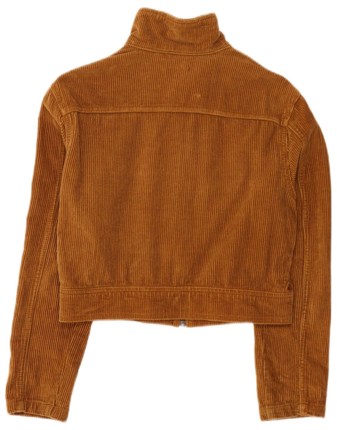 Superdry Veste courte en velours côtelé pour femme UK 8 Small Marron Coton