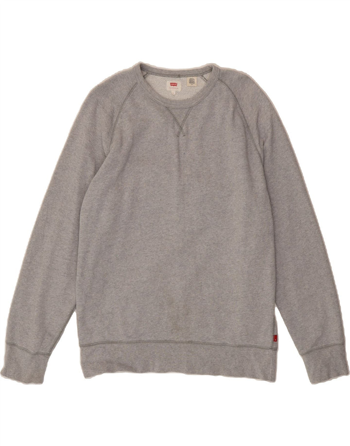LEVI'S Mens Sweatshirt Jumper Large Grey Cotton Vintage Levi's and Second-Hand Levi's from Messina Hembry 