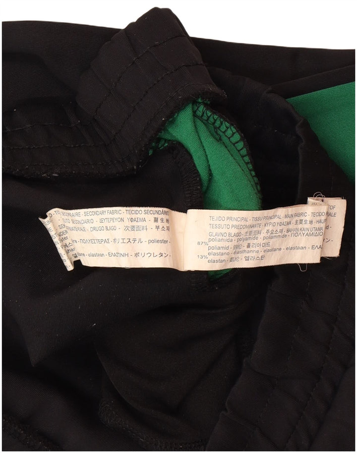 Zara Pantalon De Survêtement Femme UK 12 Medium Noir Colourblock Polyamide