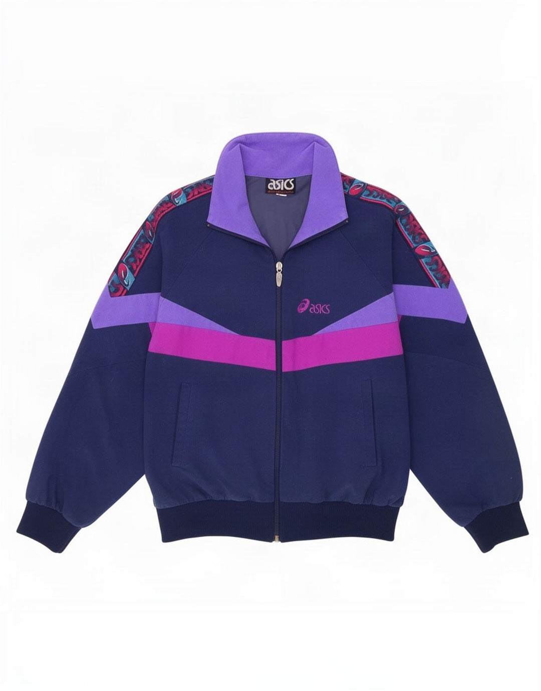 Asics Veste de Survêtement Graphique IT 50 Homme Bleu Moyen Colourblock