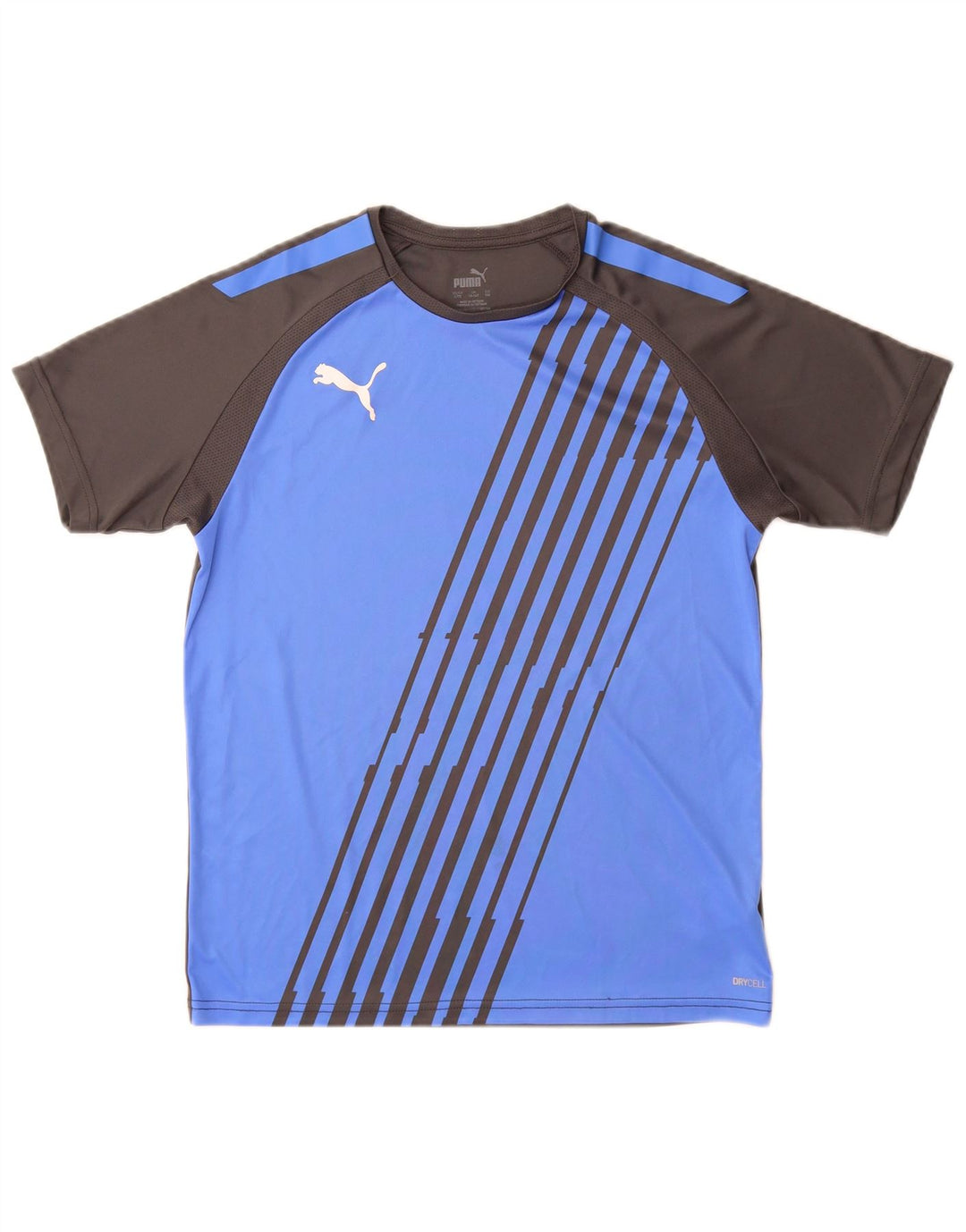 Puma T-Shirt Garçon 13-14 ans Bleu Colorblock Polyester