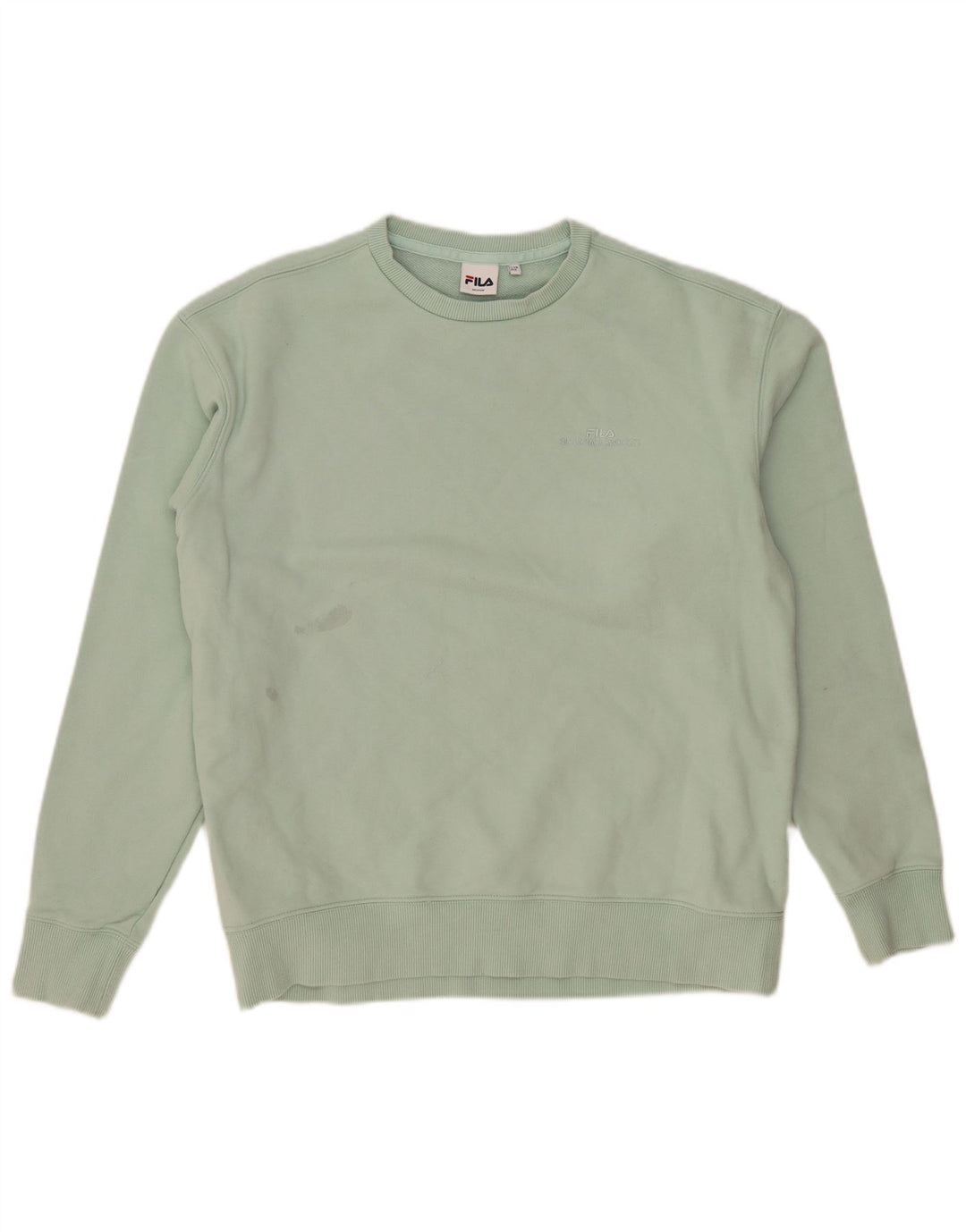 FILA Sweat-Shirt Homme Turquoise Moyen Coton