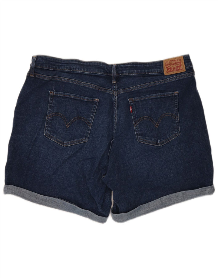 LEVI'S Short en jean pour femme US 20 3XL W40 Bleu marine Coton