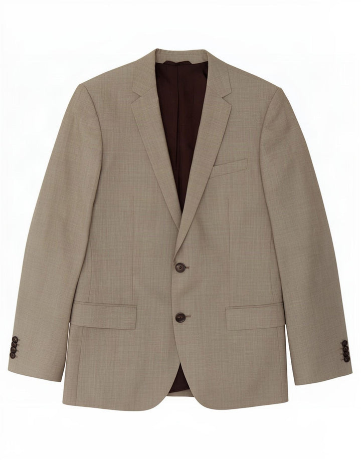 Hugo Boss Veste Blazer 2 Boutons Homme EU 46 Petite Laine Grise