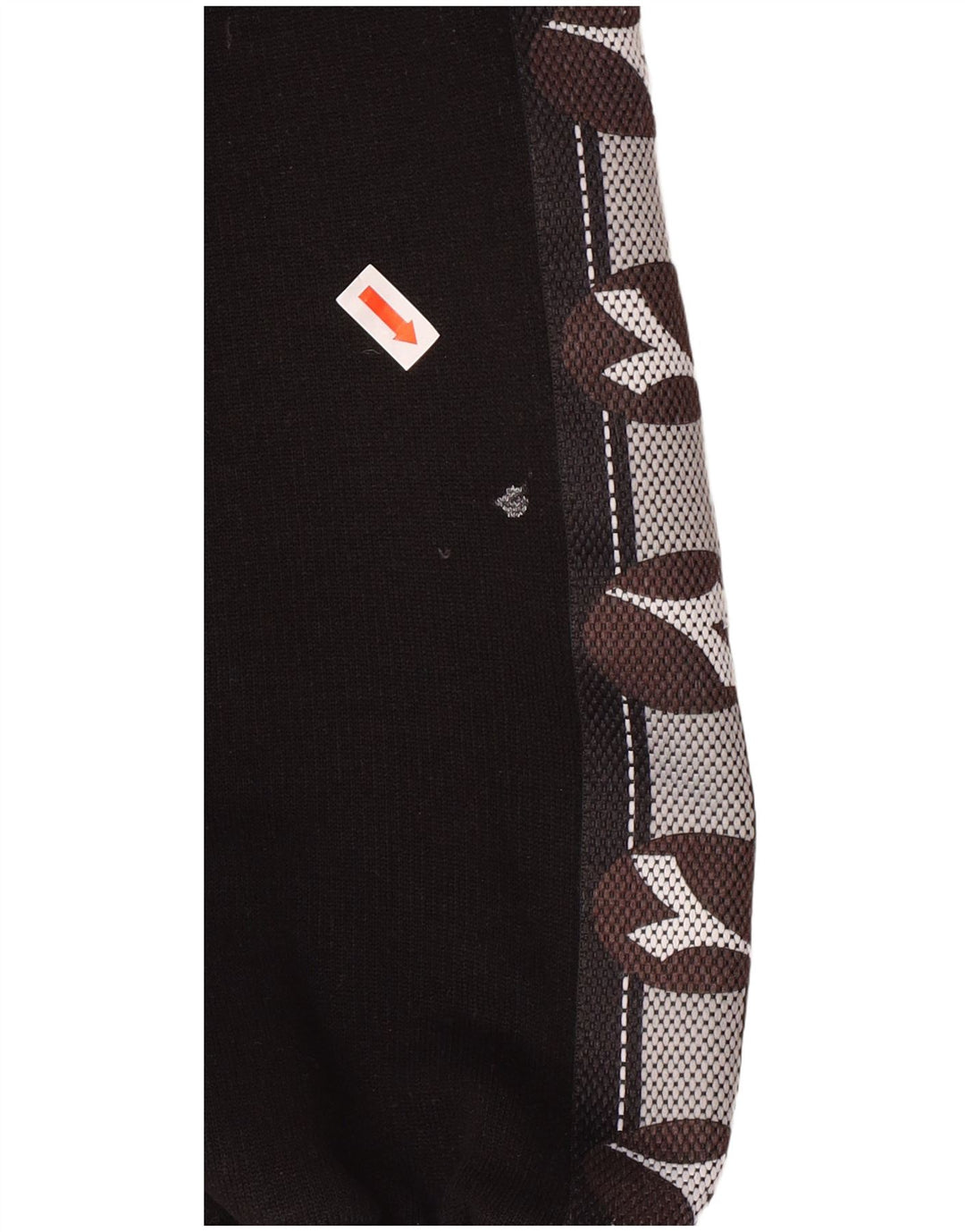 Diadora Sweat-shirt à col zippé pour hommes, grand, en coton color block, gris